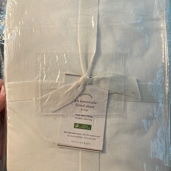 Pottery Barn Bedding Pb Essential Fitted Sateen Sheet Twin Extra